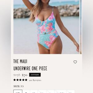 Watercolors Kenny Flowers THE Maui UNDERWIRE ONE PIECE